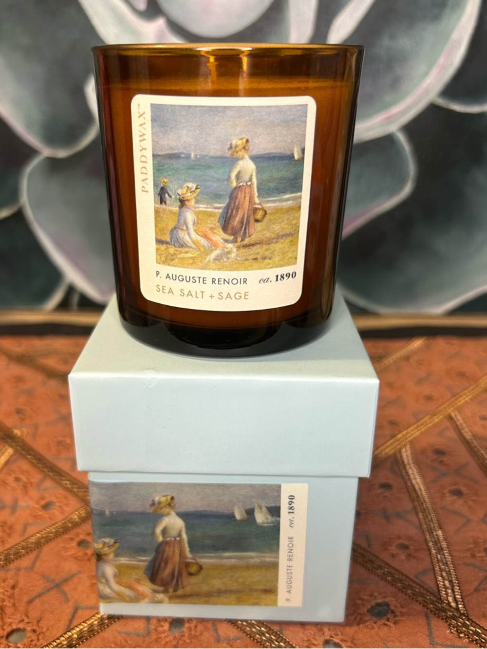 Paddywax Impressionist Sea Salt + Sage Scented Jar Candle - Picture 2 of 5